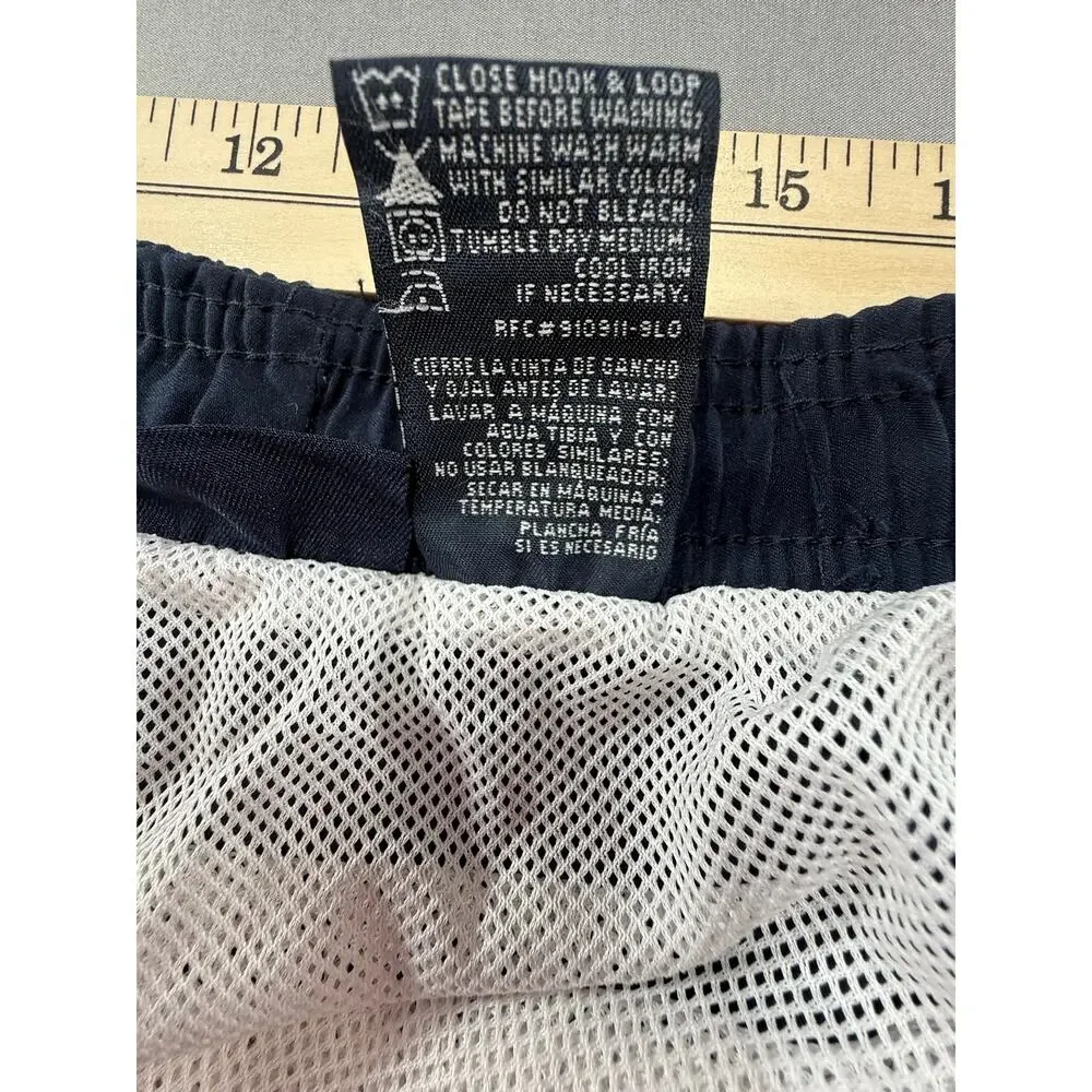 Puritan Men’s 3X Navy Blue Swim Trunks Floral Graphic Beach Board Shorts